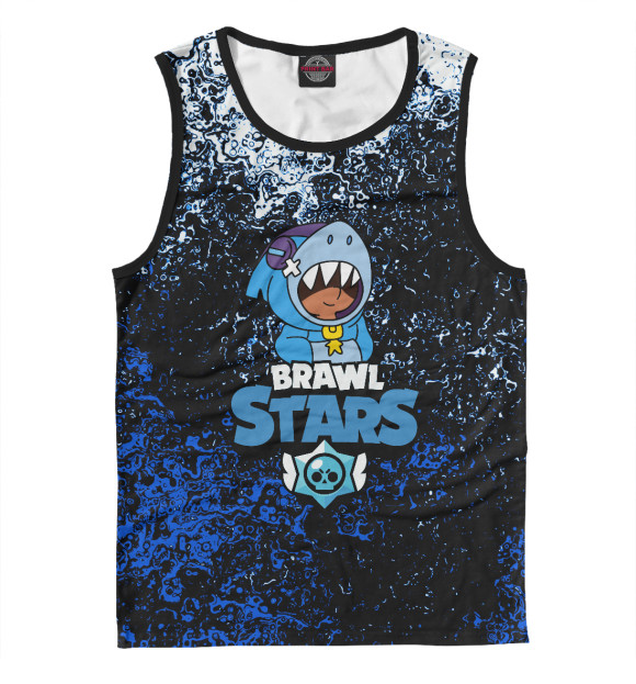 Майка для мальчика с притом Brawl Stars цвета Белый Майка для мальчика с изображением Brawl Stars цвета Белый
