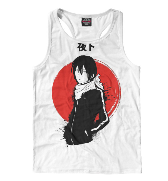 Мужская майка-борцовка с изображением Бездомный Бог цвета Белый