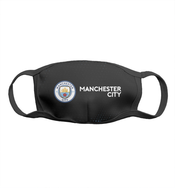 Маска тканевая с изображением Manchester City цвета Белый