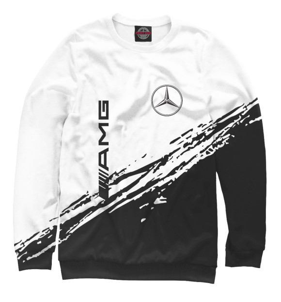 Свитшот для мальчиков с изображением Mercedes-Benz цвета Белый