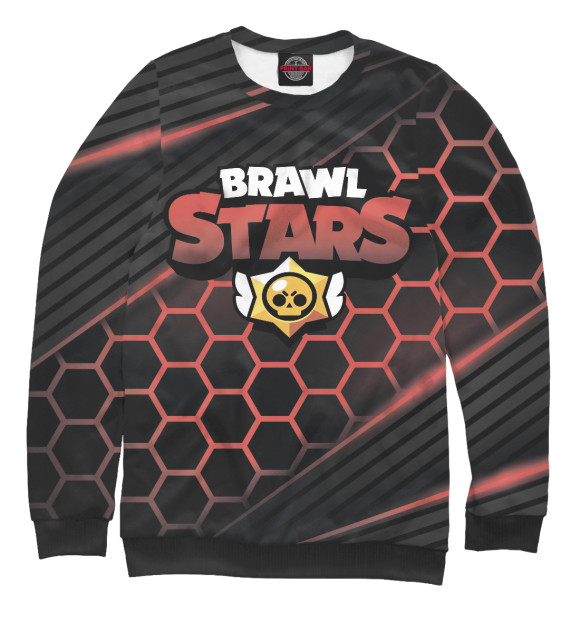 Свитшот для мальчиков с изображением Brawl Stars цвета Белый