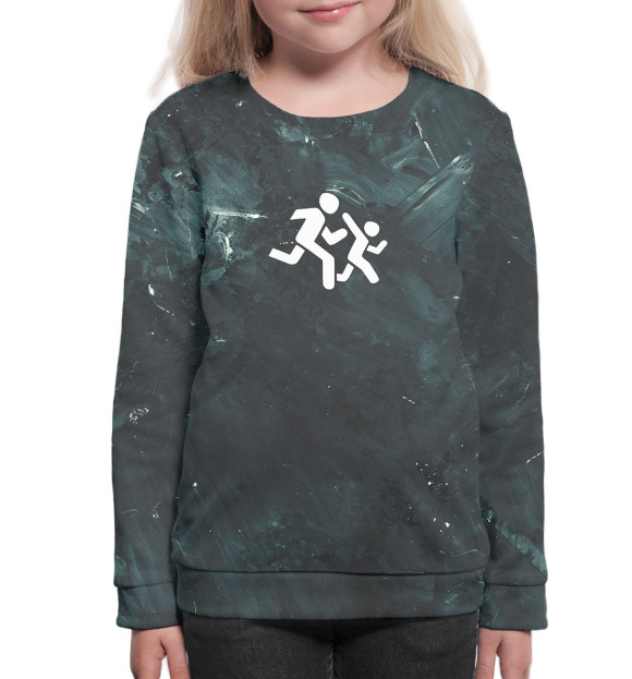 Свитшот для девочек с изображением Дима Масленников цвета Белый