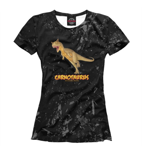 Футболка для девочек с изображением Carnotaurus Sastrei цвета Белый