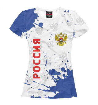 Женская футболка Россия / Russia