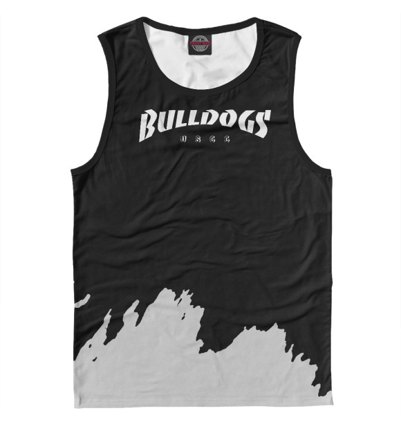 Майка для мальчика с изображением Bulldogs Skater цвета Белый