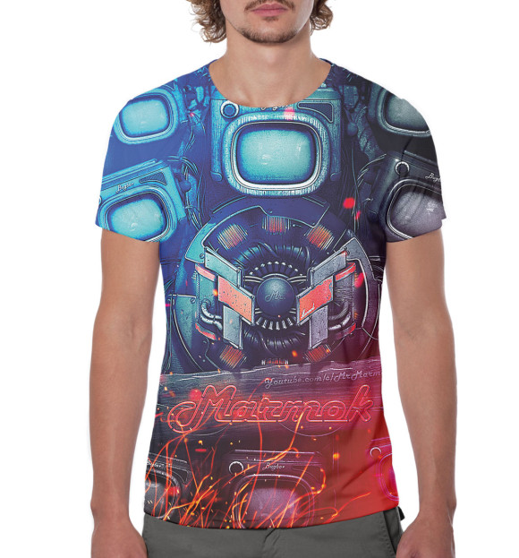 Мужская футболка с изображением Marmok цвета Белый