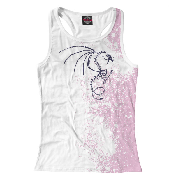 Женская майка-борцовка с изображением Malistaire, Master of Death цвета Белый