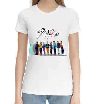 Хлопковая футболка для девочек Stray Kids