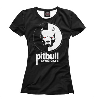 Женская футболка Питбуль