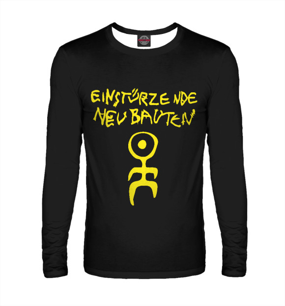 Мужской лонгслив с изображением Einsturzende Neubauten цвета Белый
