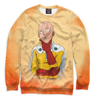 Женский свитшот One-Punch Man сайтама оранжевый