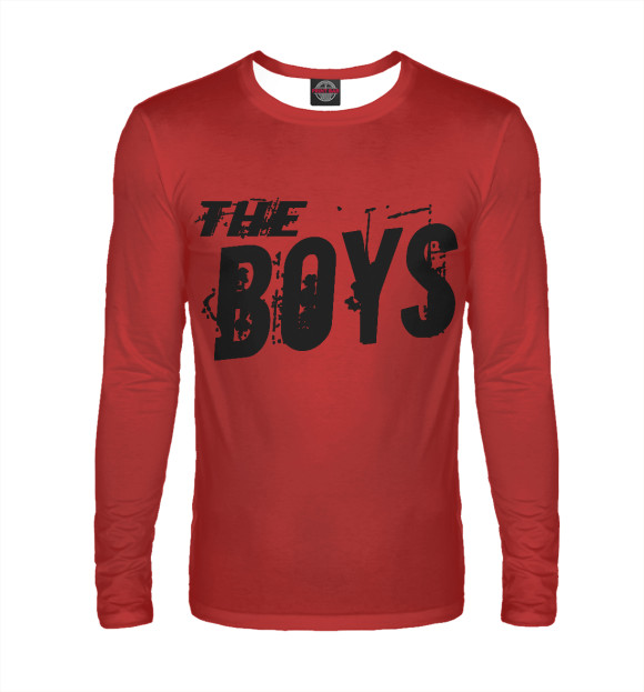 Мужской лонгслив с изображением The Boys цвета Белый