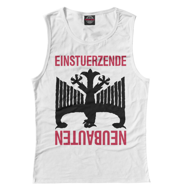 Майка для девочки с изображением Einsturzende Neubauten цвета Белый