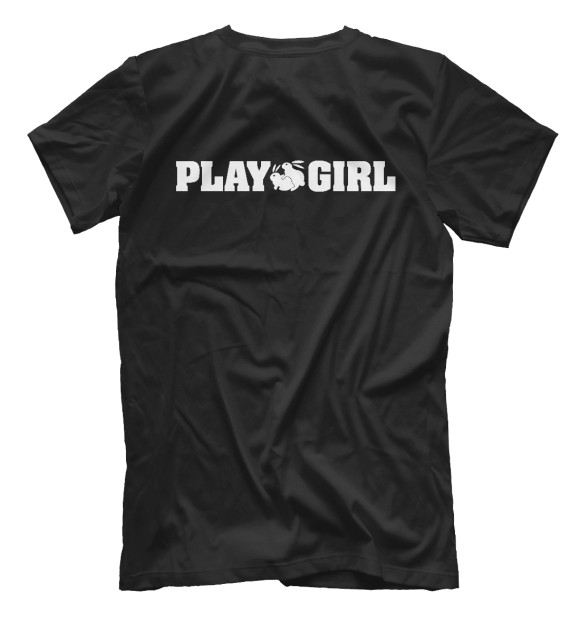 Футболка для мальчиков с изображением PLAYGIRL цвета Белый