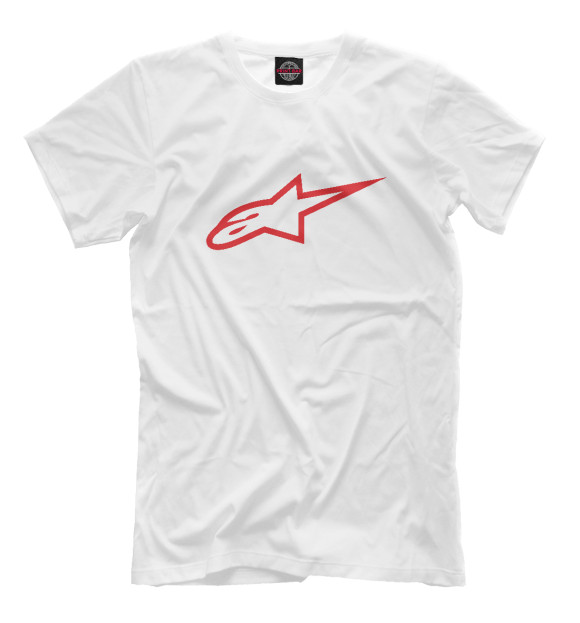 Футболка для мальчиков с изображением Alpinestars цвета Белый