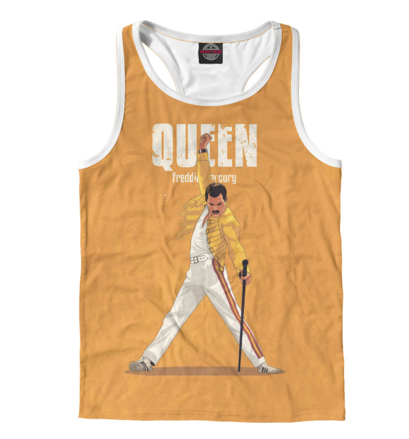 Мужская майка-борцовка с изображением Queen цвета Белый