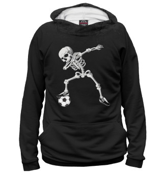 Худи для мальчика Dabbing Skeleton Soccer