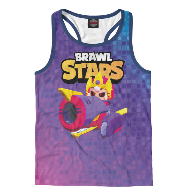 Мужская майка-борцовка с изображением Бонни \ Bonny BrawlStars цвета Белый