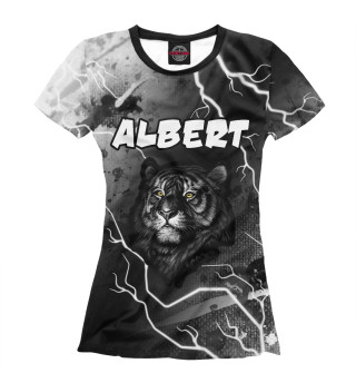 Женская футболка Albert - Тигр - Молнии