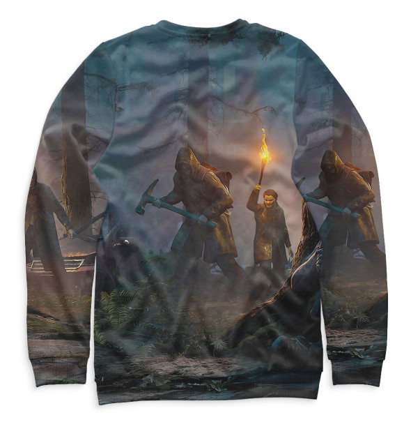 Мужской свитшот с изображением The Last of Us цвета Белый