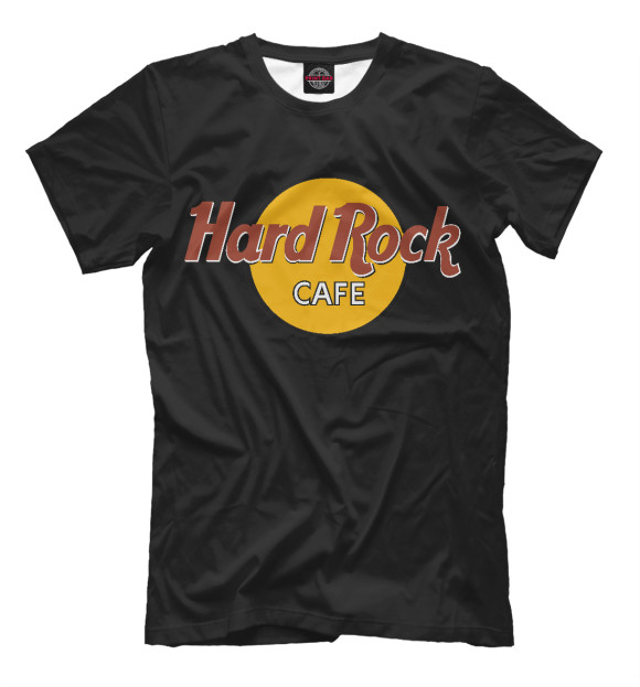 Мужская футболка с изображением Hard Rock Cafe цвета Белый