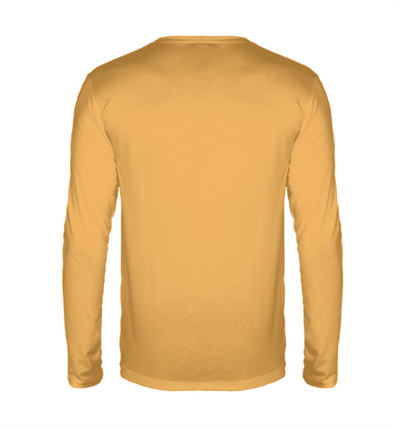 Мужской лонгслив с изображением Поцелуй примитив цвета Белый