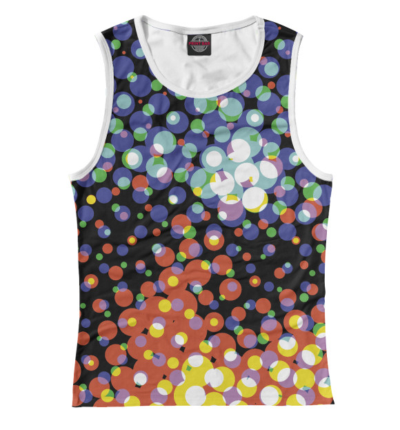 Майка для девочки с изображением Color pattern цвета Белый