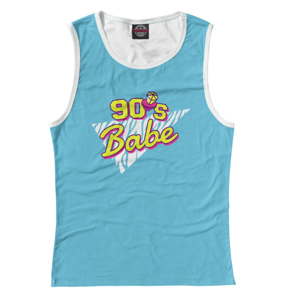 Майка для девочки с изображением 90s Babe цвета Белый