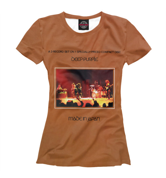 Футболка для девочек с изображением Deep Purple цвета Белый