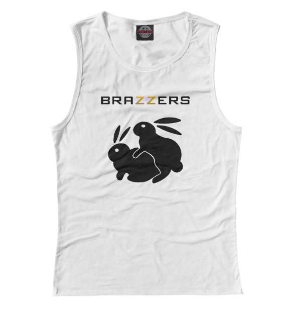 Майка для девочки с изображением Brazzers цвета Белый