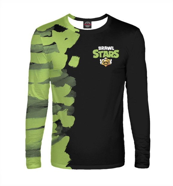 Мужской лонгслив с изображением Brawl Stars цвета Белый