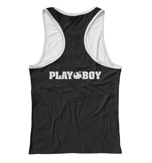 Женская майка-борцовка с изображением PLAYBOY цвета Белый