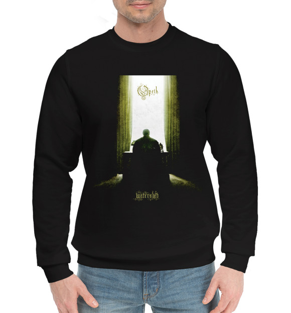 Мужской хлопковый свитшот с изображением Opeth цвета Черный