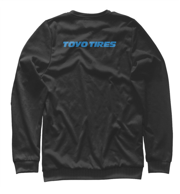 Женский свитшот с изображением Toyo tires цвета Белый