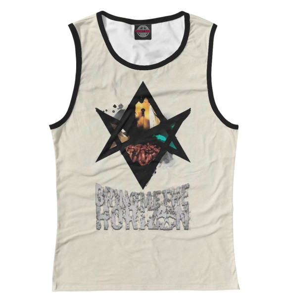 Майка для девочки с изображением Bring Me the Horizon цвета Белый