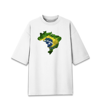 Футболка для девочек оверсайз Brasil