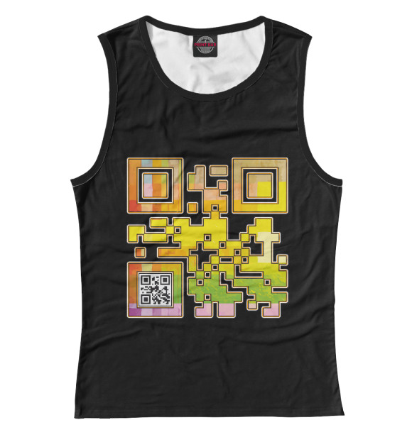 Майка для девочки с изображением Color Code цвета Белый