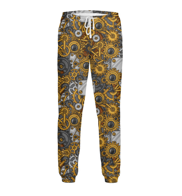 Мужские спортивные штаны с изображением Steampunk цвета Белый