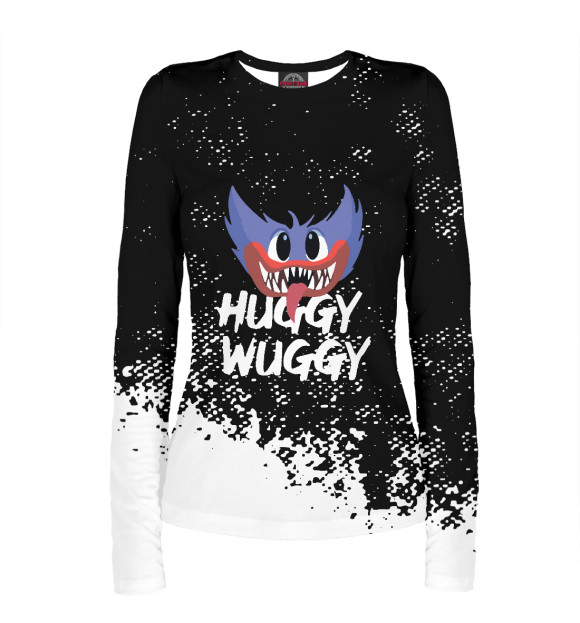 Женский лонгслив с изображением Poppy Playtime цвета Белый