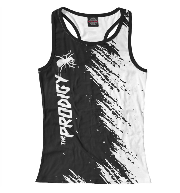Женская майка-борцовка с притом The Prodigy цвета Белый Женская майка-борцовка с изображением The Prodigy цвета Белый
