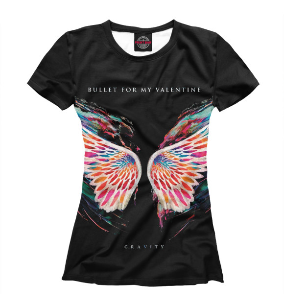 Футболка для девочек с изображением Bullet for My Valentine цвета Белый