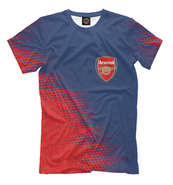 Мужская футболка с изображением Arsenal / Арсенал цвета Белый