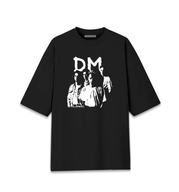 Мужская футболка оверсайз с изображением Depeche Mode цвета Черный