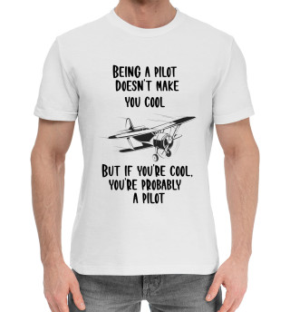 Хлопковая футболка для мальчиков Быть пилотом