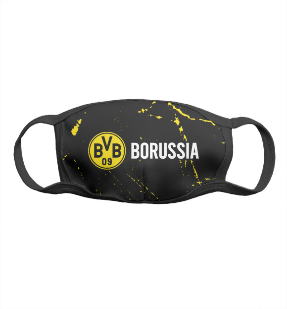 Маска тканевая с изображением Borussia / Боруссия цвета Белый