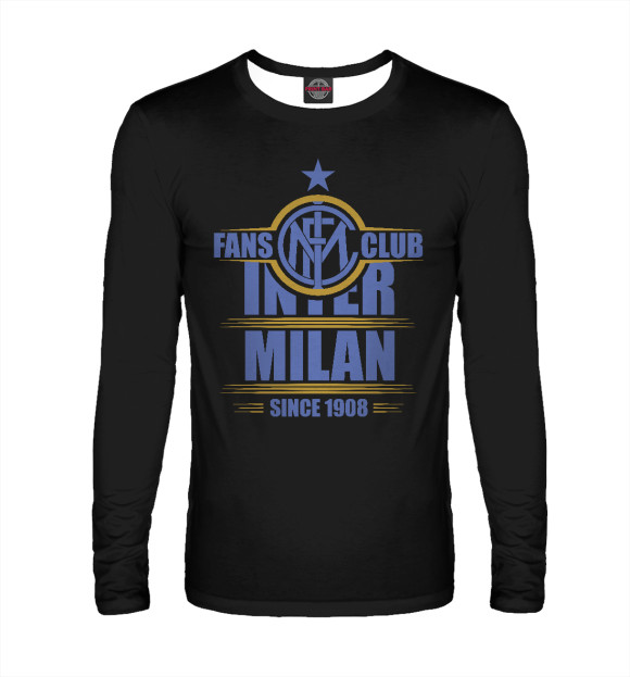 Мужской лонгслив с изображением Inter Milan цвета Белый