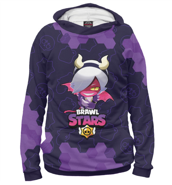 Мужское худи с изображением Brawl Stars Trixie Colette цвета Белый