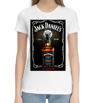 Хлопковая футболка для девочек Jack Daniel's 0%