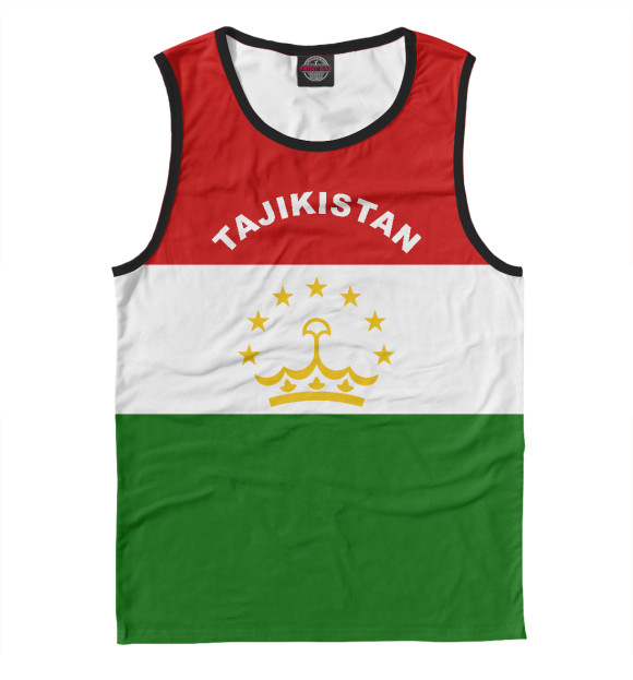 Майка для мальчика с изображением Tajikistan цвета Белый