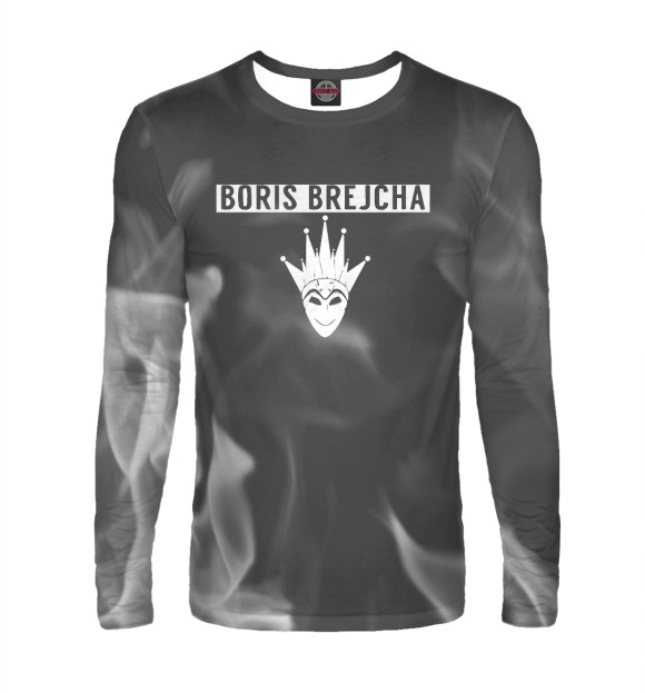 Мужской лонгслив с изображением Boris Brejcha цвета Белый